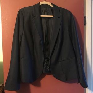 Lane Bryant Premium Dark Denim Blazer